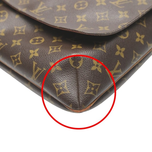 LOUIS VUITTON Monogram Musette Canvas Shoulder Bag Brown LV M51256 ⭐ - Picture 5 of 16